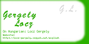 gergely locz business card